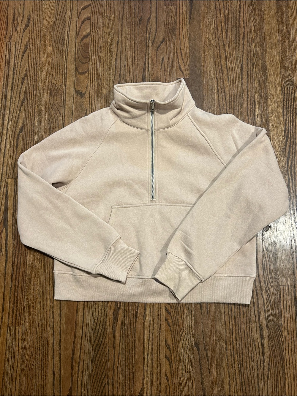 Automet Half Zip Sweatshirt Pullover Beige Fleece Size Medium